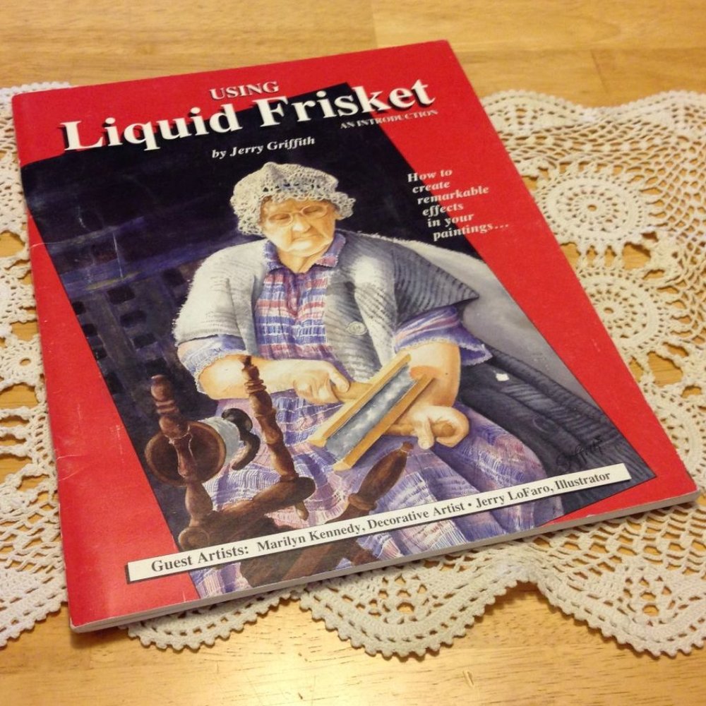 Liquid Frisket Painting Guide, Introduction to using frisket, vintage